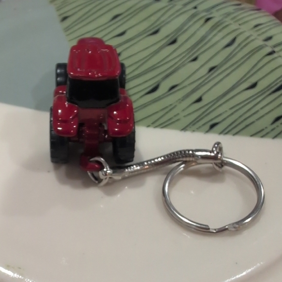 Red Tractor Keychain - Picture 2 of 6